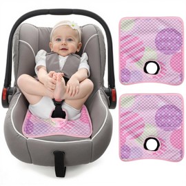 LITTOBEBE Car Seat Potty Training Protector, Waterproof Car Seat Liner with Anti-Slip Backing, Machine Washable Car Seat Cover for Baby Toddler Carseat, Stroller (Pink, 2PC)