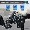 Tinivalee 2-5/16" Adjustable Trailer Coupler Heavy Duty Channel-Mount, Capacity 15000LBS