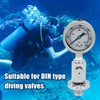 Scuba Diving Air Tank Pressure Testing Checker with 0‑400 Bar