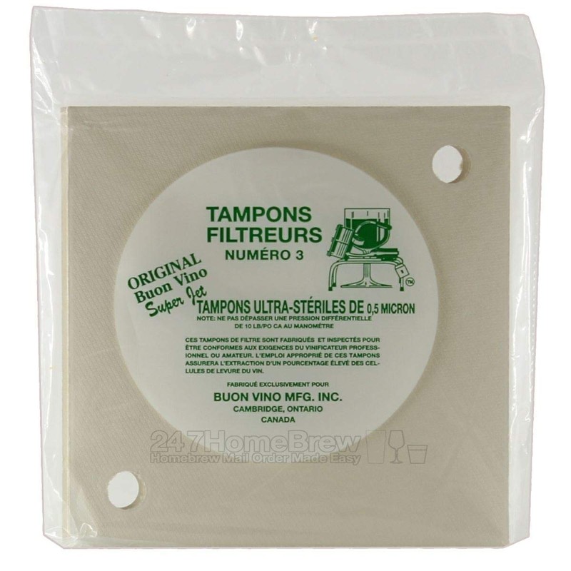 Buon Vino Super Jet Filter Pads - Sterile No 3