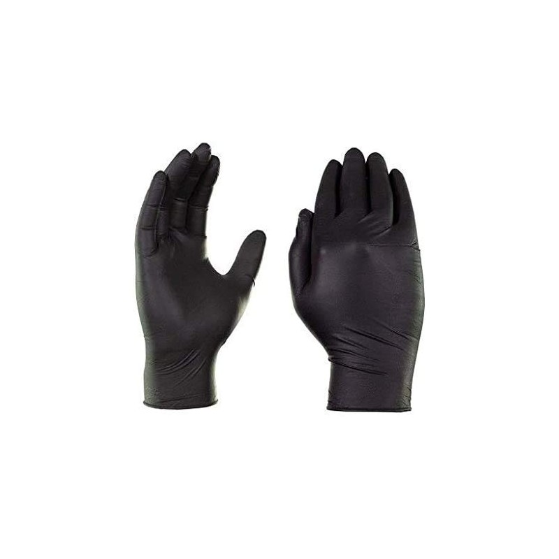 Sysco Caja de guantes extra grande de nitrilo negro clásico,