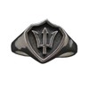 Sterling Silver Ring Poseidon Symbol Trident Solid Genuine Hallmarked 925