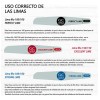 Lote De 3 Limas Gc , Uñas Acrilicas , 100/150/180