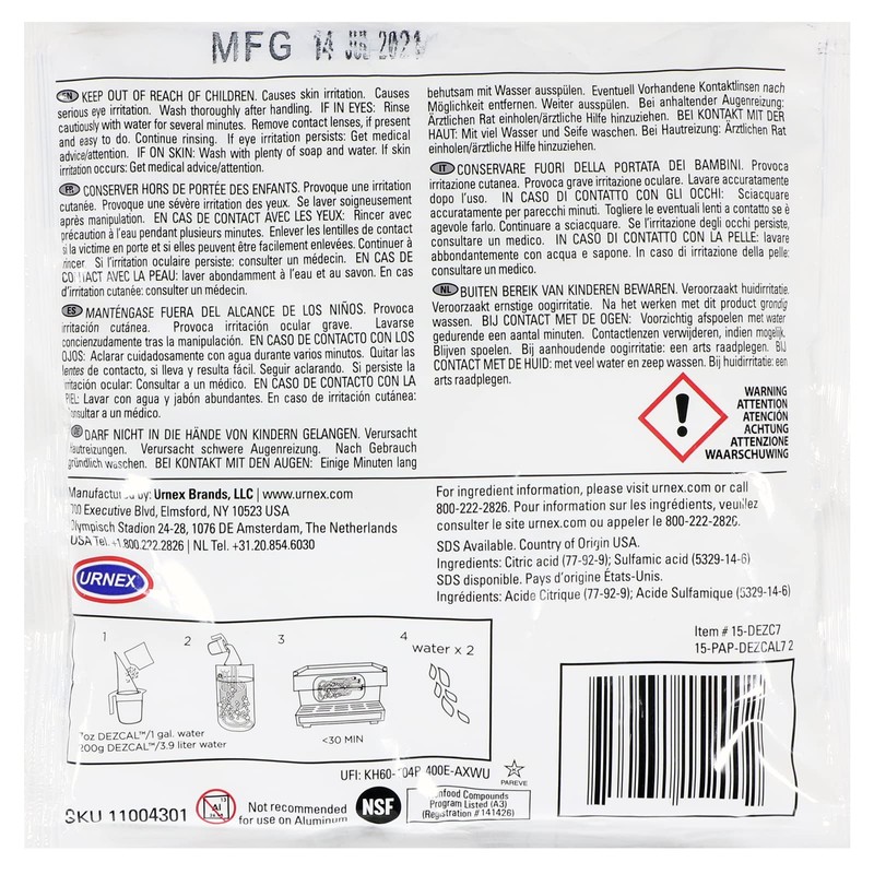 Genuine Lincat Bioguard Hot Water Boiler Descaler Powder (200g)