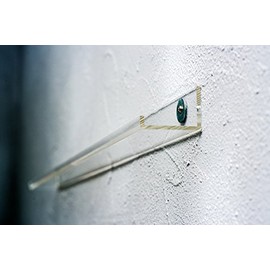 7even Acrylic Design Vinyl & Picture Gallery Board 33 cm / Transparent Wall Shelf for e.g. Pictures