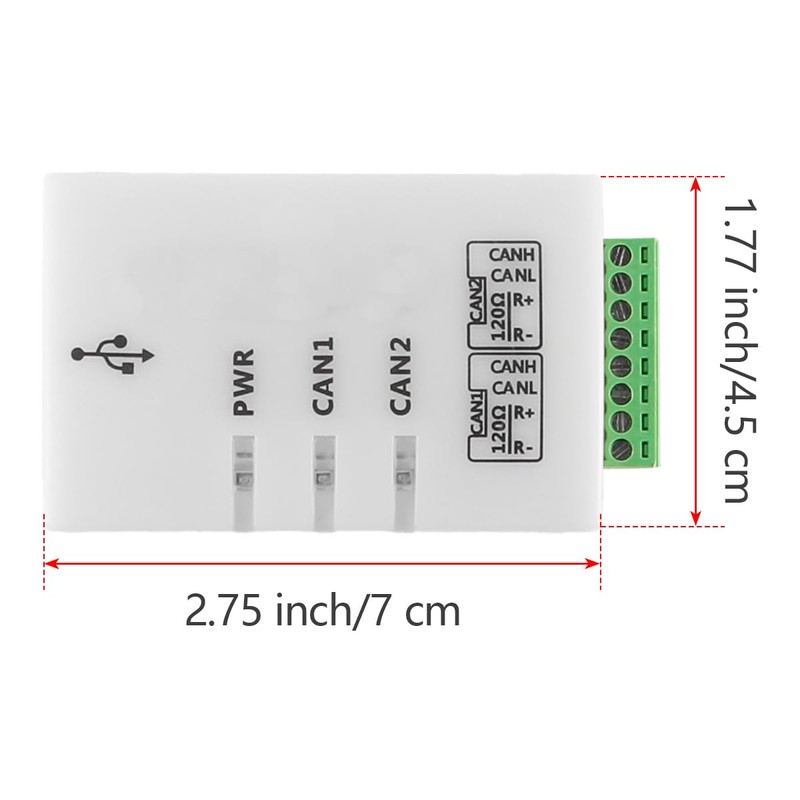 Sarini USB To CAN Analyzer Interface Adapter Dual Channel Automatic