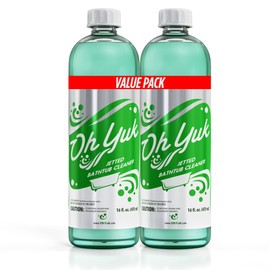 Oh Yuk Jetted Bathtub Cleaner for Jet Tubs, Whirlpools, The Most Effective Jetted Tub Cleaner, Septic Safe | Two 16 Ounce Bottles!