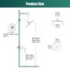 Heyalan Shower Head and Handle Set Square Shower Faucet Set