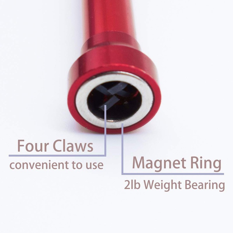 VASTOOLS Flexible Claw Pickup Tool with Magnet, 28", 2-in-1 Magnetic