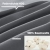 Aysw 100% Cotton Bedding with Zip, 155 x 220 cm,