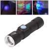 UV Flashlight USB 395nm LED Ultraviolet Black Light Detector for