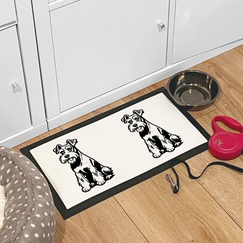 'Miniature Schnauzer Dog' Pet Feeding Mat (PM00022722)