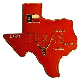 Wholesale Lot of 3 Texas Enamel State Map Hat Cap Lapel Pin (ACE - 644)