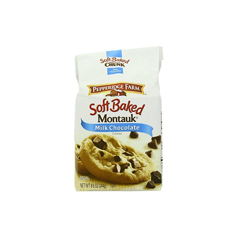 Pepperidge Farm Soft Baked Cookies, Montauk Milk Chocolate, 8.6 Ounce
