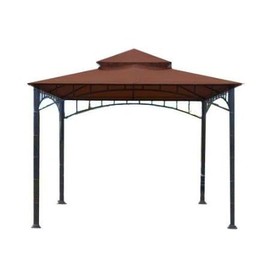 Garden Winds Custom Fit Replacement Canopy Top Cover Compatible with The Madaga Gazebo- Classic Brown Nutmeg, Riplock 350