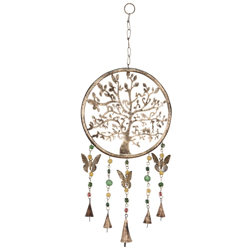 Purity Style Tree of Life Hanging Windchime/Mobile with Bells, Beads