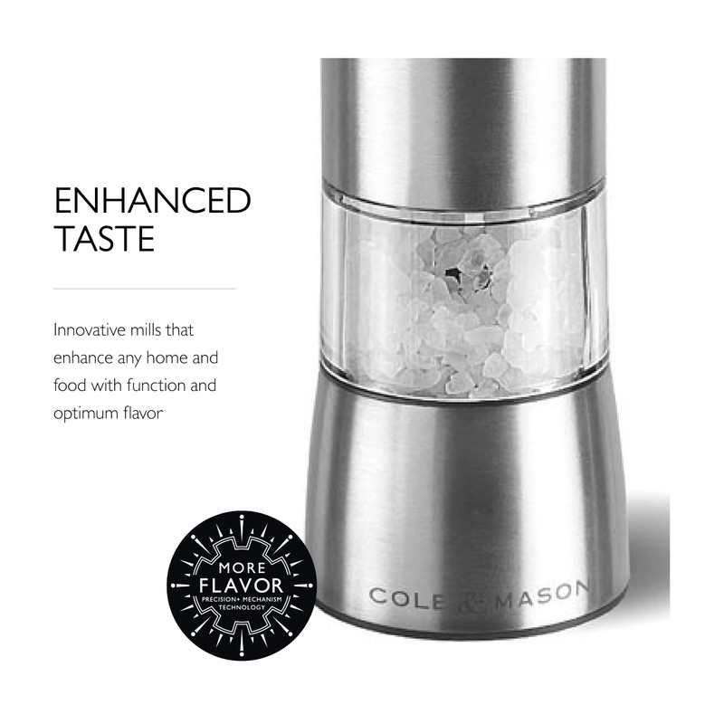 Cole & Mason Hampstead Electronic Salt Mill - Electric Salt