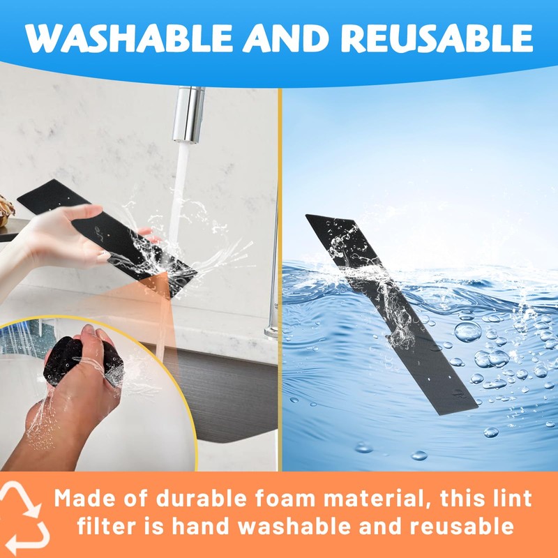 2Pack Lint Filter WH01X35719 Compatible with GE Profile Washer Dryer