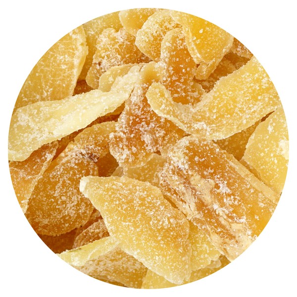 Dried Ginger Crystals, 1 Pound Bag Dried Ginger Slices, Dried