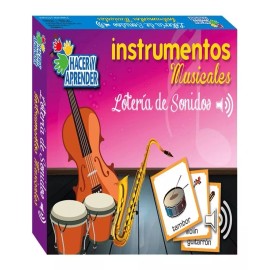 Hacer y Aprender Lotería Sonidos Instrumentos Musicales Educativa, Didáctico