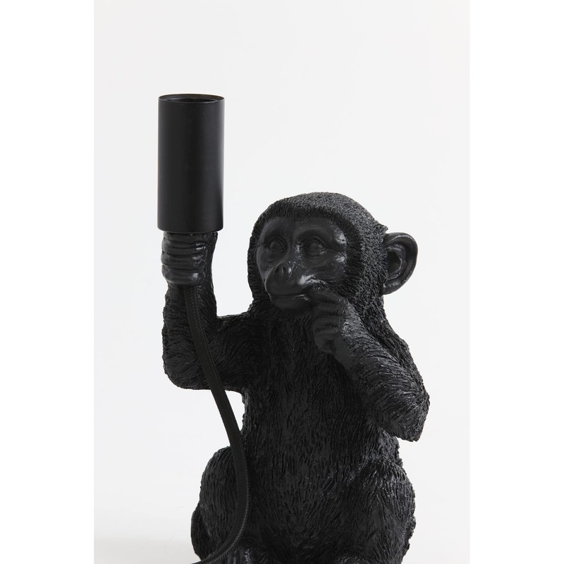 Light & Living Monkey Table Lamp - Black - 13