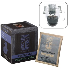 Tribo Coffee Single-Serve Portable Pour Over Drip Coffee - Guatemala Antigua - 10 Servings (Medium Roast)