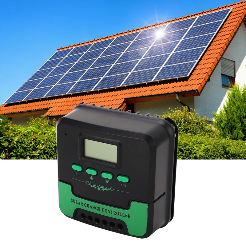 MPPT Solar Charge Controller LCD Screen Solar Panel Regulator 12V