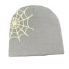CORIRESHA Unisex Adult Y2k Beanie Spider Web Graphic Letter Knitted