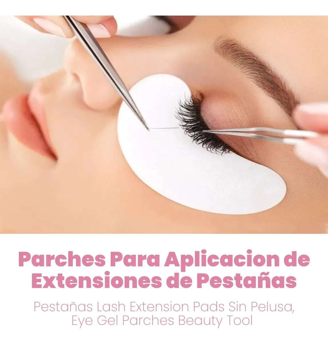100 Pares Parches Hidrogel Contorno Ojos Aplicación Pestañas Blanco
