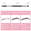12 Packs Eyebrow Spoolie Brush and Angled Brow Brush, Multi-functional