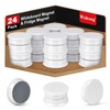 Wukong 24 Pack White Fridge Magnets, Strong Whiteboard Magnets for