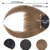 SEGO Clip-In Real Hair Bangs, 100% Remy Hair, One Piece