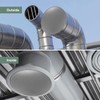 Vent Systems 8" Metal Tee Cap. Galvanized Steel End Cap.