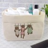Large 'Puppies On Washing Line' Canvas Organiser/Storage Bag (OR00017276)