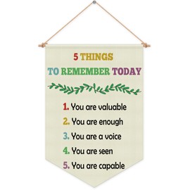 Positive Quotes Wall Decor for Kids Inspirational Gift Hanging Pennant Flag Banner Motivational Gifts for Kids Room Classroom Playroom Nursery Wall Sign Decor Christmas Birthday Presents