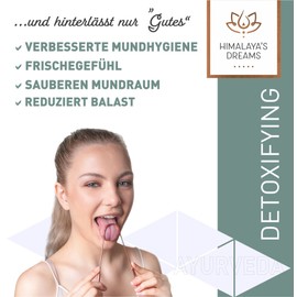 Himalaya`s Dreams® Ayurveda Zungenreiniger [ANTIMIKROBIELL] - Zungenschaber aus Kupfer als Alternative zu Edelstahl und Plastik - Zungenkratzer für ein perfektes Mundgefühl