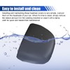 UHANBUT 2PCS Car Seat Headrest Cover, PU Soft Elastic Waterproof