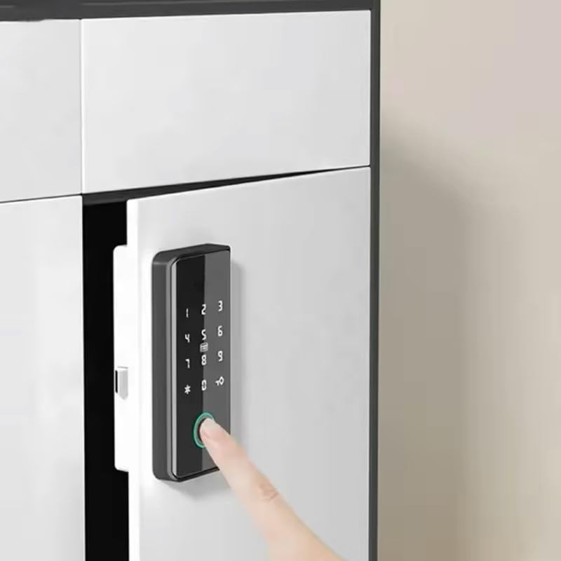 Smart Biometric Cabinet Lock, Keyless File Drawer Wardrobe Lock, Child