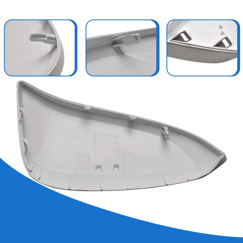 White Door Rearview Mirror Cover Fits for Toyota 2013-2023 4Runner
