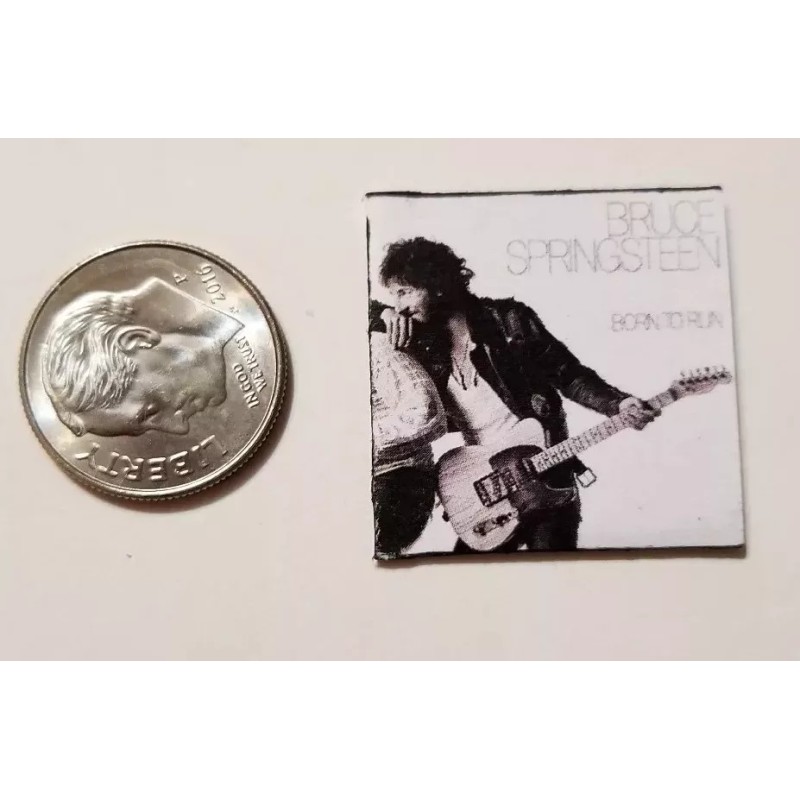 Dollhouse Miniature Record Album 1" 1/12 Bruce Springsteen Born to