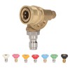 7PCS Pressure Washer Nozzle Tips with Coupler 1/4in Quick Interface