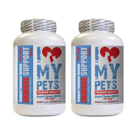 Dog Liver Support Supplement - Dog Immune Support - Booster - Healthy PET - Supplement - Dog Mushroom Supplement - 120 Treats (2 Bottles)