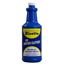 Bluette Concentrated Liquid Laundry Bluing 32oz – Restores Whiteness & Brightness for Your Laundry, Safe & Gentle on Fabrics, Eco-Friendly Fabric Whitener for All Laundry Types