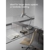 TORCHSTAR Tall Swing Arm Desk Lamp with Wooden Accent, Adjustable