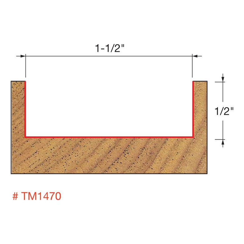 Freud Solid Wood Surfacing and Rabbeting Bit - Insert Cutter,