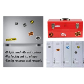 (x4) Fire Extinguisher | First Aid Kit on Board Magnet Fridge Magnets | Magnets | Labels