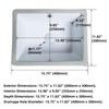 16 Inch Bathroom Vanity SinSmall Undermount Bathroom Sinks Rectangular White
