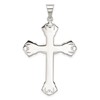 Sterling Silver Crucifix Cross Pendant Necklace with Polished INRI Charm