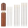 48Pcs Large Eye Sharp Needles, Self Threading Needles for Hand