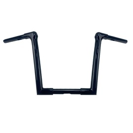 New Black 12" Rise Straight Ape Hangers Handlebars 1.25" Diameter Tubing Universal Fit for Harley Softail Fat Boy Breakout Dyna Sportster Touring Road King